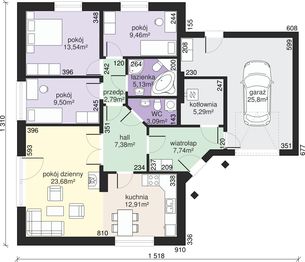 Parter projektu - Dom przy Bajecznej 3