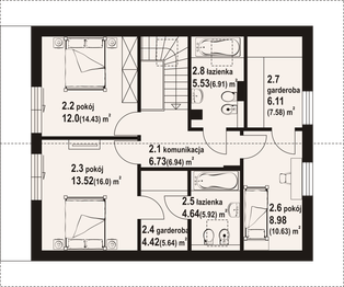 Poddasze projektu - Gryfinowo c1m
