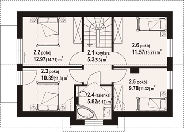 Poddasze projektu - Janowo a3