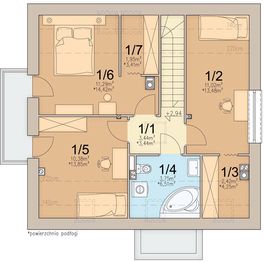 Poddasze projektu - Monte Modern