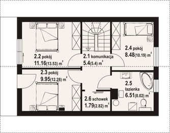 Poddasze projektu - Bartkowo aa 70 dw