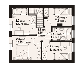Poddasze projektu - Gryfice aa 70
