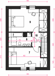 Poddasze projektu - Iggi bez garażu [B]
