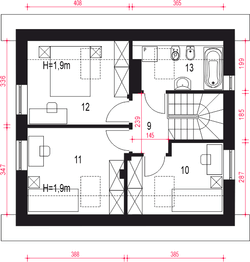 Poddasze projektu - Pomelo bez garażu [B]