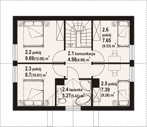 Poddasze projektu - Zawojowo aa 70 dw