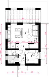 Parter projektu - Amon II bez garażu [B]