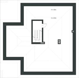 Poddasze projektu - EG-87 wariant I