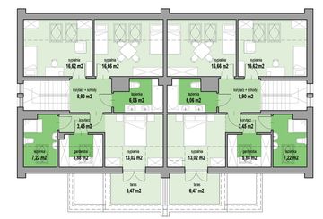 Piętro 1 projektu - MJS-125-2R