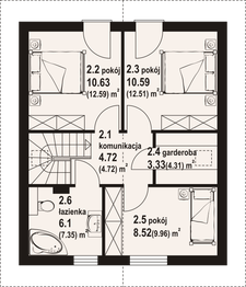 Poddasze projektu - Grodziec aa 70 dws