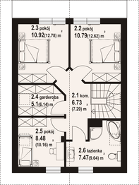 Poddasze projektu - Gąsawa a3