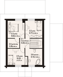Poddasze projektu - Rydzowo dw 15