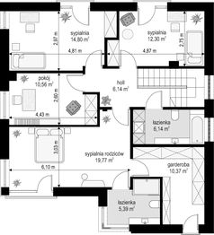 Piętro 1 projektu - Tytan 5 B