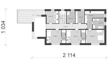 Piętro 1 projektu - uA206