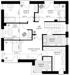 Piętro 1 projektu - Tytan 6 B