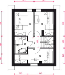Poddasze projektu - Kiwi II bez garażu [B]