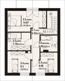 Poddasze projektu - Gronów a3