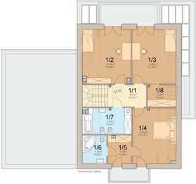 Poddasze projektu - Lungo 3 modern s2