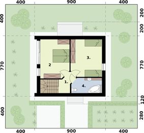 Poddasze projektu - La Pampa 2 - na zgłoszenie do 70m2
