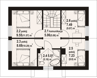 Poddasze projektu - Zawojowo aa 70