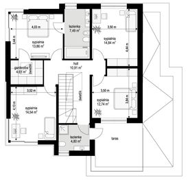 Piętro 1 projektu - Qubik 4