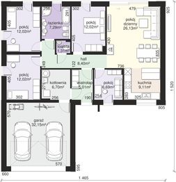 Parter projektu - Dom przy Olchowej 2