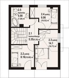 Poddasze projektu - Grajewo aa 70 dw