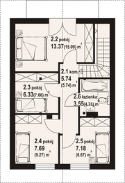 Poddasze projektu - Gronów aa 70 dws