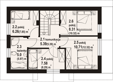 Poddasze projektu - Miłowo aa 70