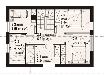 Poddasze projektu - Miłowo aa 70 dws