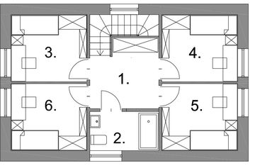 Piętro 1 projektu - Super ergonomiczny 2