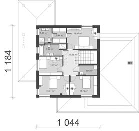 Piętro 1 projektu - uA159v4