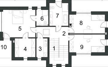 Piętro 1 projektu - EG-90