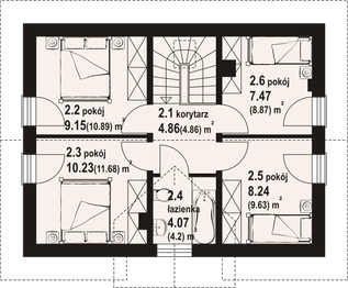 Poddasze projektu - Cedry aa 70