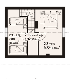Poddasze projektu - Ostrów dws