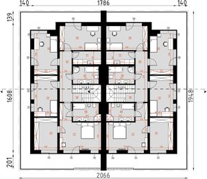 Piętro 1 projektu - D330A