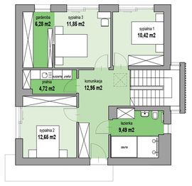 Piętro 1 projektu - MJS-132