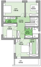 Piętro 1 projektu - MJS-134