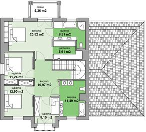 Piętro 1 projektu - MJS-115