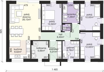 Parter projektu - Dom przy Olchowej 4