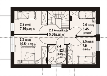 Poddasze projektu - Jugów aa 70