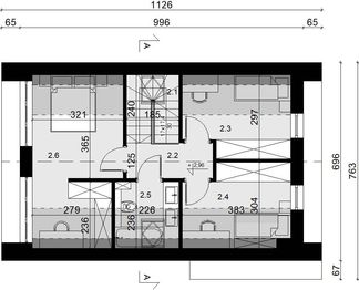 Poddasze projektu - Sej-pro 040/1 energo