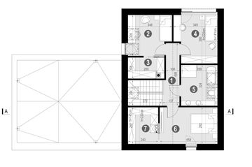Poddasze projektu - HomeKoncept 100 wariant 04