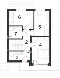 Piętro 1 projektu - EG-88 segment środkowy