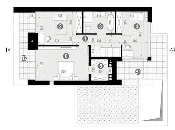 Piętro 1 projektu - NewHouse 744 w1