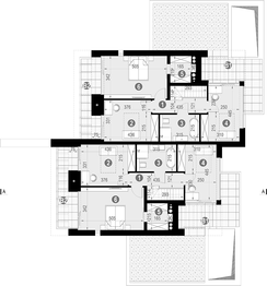 Piętro 1 projektu - NewHouse 744 D w1