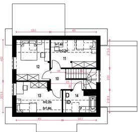 Poddasze projektu - Figa z garażem 1-st. [A]