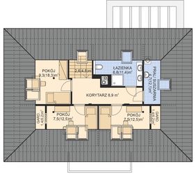 Poddasze projektu - APS 285 wariant 3