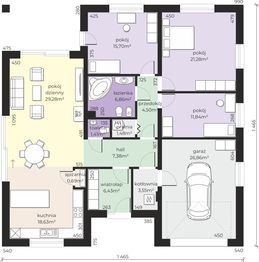 Parter projektu - Dom przy Rubinowej 12