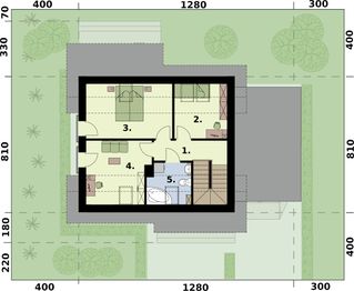 Poddasze projektu - Santorini