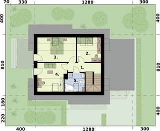 Poddasze projektu - Santorini A